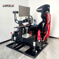 Nouvelle Arrivée Langle : Simulateur Dynamique Rotatif 4 DOF à 3 Écrans pour Jeu de Course Automobile