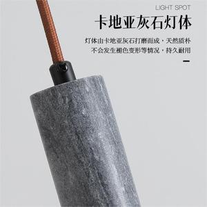 Lámpara Colgante de Mármol Natural de Estilo Nórdico Moderno y Minimalista, Iluminación para Restaurante, Cafetería, Bar, Pub, 3000K AC para Dormitorio - Product Image 6