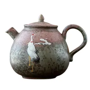 पत्थर के पात्र चायदानी संग्रह खिलने के लिए चीनी मिट्टी के बरतन चाय के बर्तन गिरा हुआ पत्ता चाय झरनी के साथ पार्टी सेवारत चीनी मिट्टी चाय के बर्तन छेद