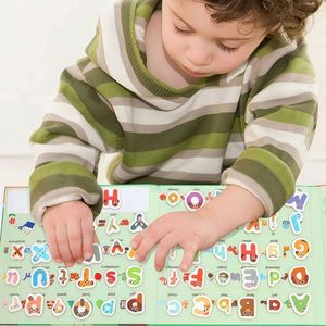 Livre d'apprentissage magnétique ABC pour tout-petits, design créatif, sérigraphié, pour l'éducation précoce et le développement cognitif, 3-6 ans - Product Image 2