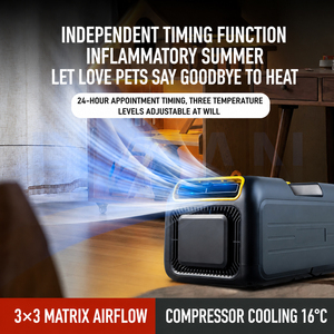Climatiseur portable électrique à fréquence variable 110-220V, mini climatiseur 4500 BTU pour camping-car, voiture, camping, extérieur, usage domestique - Product Image 2