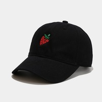 Gorras de Béisbol Negras de 6 Paneles, de Algodón, sin Estructura, Estilo Dad Hat, Lisas, con Logotipo Bordado Personalizado
