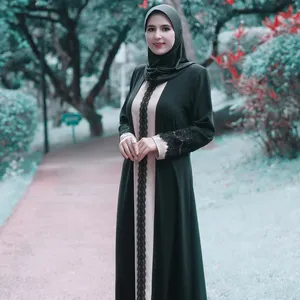 ME0026 tinta unita bat EIDCustomization FemaleDress abaya kaftan hijab BajuKurung MuslimDress muslimmuslimdress