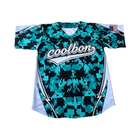 Chemise de baseball unisexe à boutons, imprimée numériquement, style hip-hop, avec lettres et numéros brodés, personnalisable, uniforme de baseball