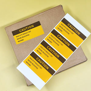 ملصقات تحذيرية مثلثة الشكل مخصصة ذاتية اللصق من البولي فينيل كلوريد، مقاومة للماء، مطبوعة بعلامات التحذير والأمان - Product Image 3