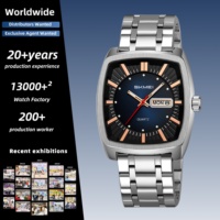 Montre-bracelet SKMEI 9354 pour homme, fonction jour et date, montre rétro pour hommes matures, pour les trajets quotidiens et les occasions professionnelles légères