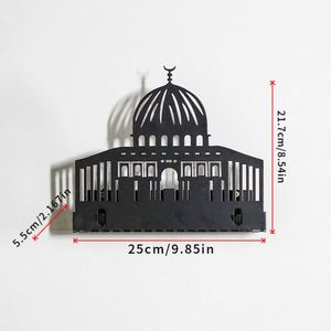 Nouvelle décoration Ramadan Kareem, décoration murale islamique en métal Bismillah, décoration suspendue islamique Eid Mubarak, décoration musulmane islamique - Product Image 5