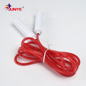 Junye Jump <b>Rope</b> Red Plastic Handle Fitness <b>Exercise</b> Equipment For Kids And Adults Portable Outdoor Workout Tool - Product Image 1