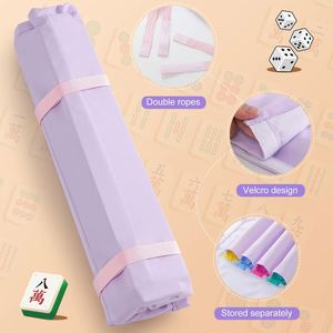 Mahjong Rack Bag Waterproof Fabric Mahjong Tile Rack Holder Travel Mahjong Accessories and <b>Gifts</b> for Club Game Night - Product Image 3