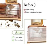 Cage à oiseaux attrape-graines garde perroquet maille filet couverture extensible coquille jupe pièges Cage panier doux aéré