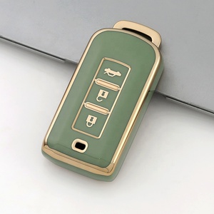 Vàng Cạnh TPU chìa khóa xe Bìa phù hợp cho Mitsubishi <span class=keywords><strong>3</strong></span> nút Outlander Lancer Eclipse Mirage Phụ Kiện Xe Hơi Key Fob trường Hợp Chủ - Product Image 5
