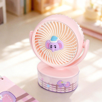 Ventilateur de bureau personnalisé à inclinaison réglable, silencieux, pour le bureau, avec autocollant personnalisé, DIY, pour la circulation de l'air sur le bureau