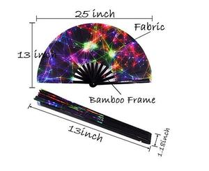 13\" <b>Large</b> Clack Folding Handheld Popping <b>Fan</b> Portable Sports <b>Fan</b> with Loud Noise for New Year Occasions by DST Soul - Product Image 2