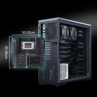 Boîtier d'ordinateur serveur IA pour DeepSeek 70B 32B 671B, compatible avec 4 GPU MI50 4090 48G, CPU, 512G RAM, 2000W PSU, LLaMA Vllm