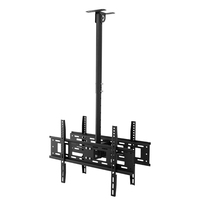 Fácil instalación Soporte de TV colgante duradero Suministro de fábrica Soporte de TV de techo de doble inclinación de pantalla Se adapta a televisores de plasma LCD LED de 32-55"