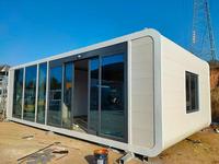 Maison modulaire préfabriquée en conteneur Apple de 20 pieds/40 pieds, design moderne, imperméable, appartement portable, bureau, hôtel, villa
