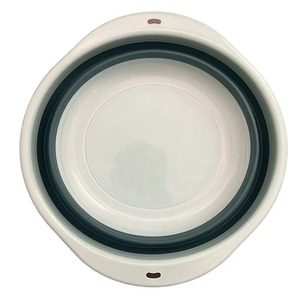 Lavabo Plegable Portátil Ovalado de Varios Tamaños para Viajes, Hogar, Cocina, Dormitorio Estudiantil, en Verde Claro, Rosa, Gris y Naranja, 44CM, 36CM, 28CM - Product Image 3