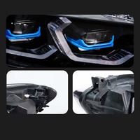 Faros Delanteros LED CREULI de Alta Luminosidad para BMW F20 120i 2015-2018, Estilo Láser M4, Ojos de Ángel de Doble Color, DRL, Proyector, Precio de Fábrica