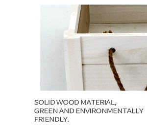 KINGWILLOW-caja pequeña de madera blanca para manualidades, cesta de almacenamiento con <span class=keywords><strong>pizarra</strong></span>, venta al por mayor - Product Image 6