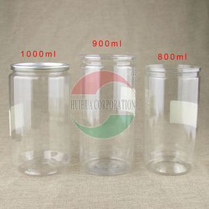 Quảng Châu Nhà Máy Sản Xuất PET Rõ Ràng Nhựa Canister Lon Với Dễ Dàng Mở Nắp - Product Image 2