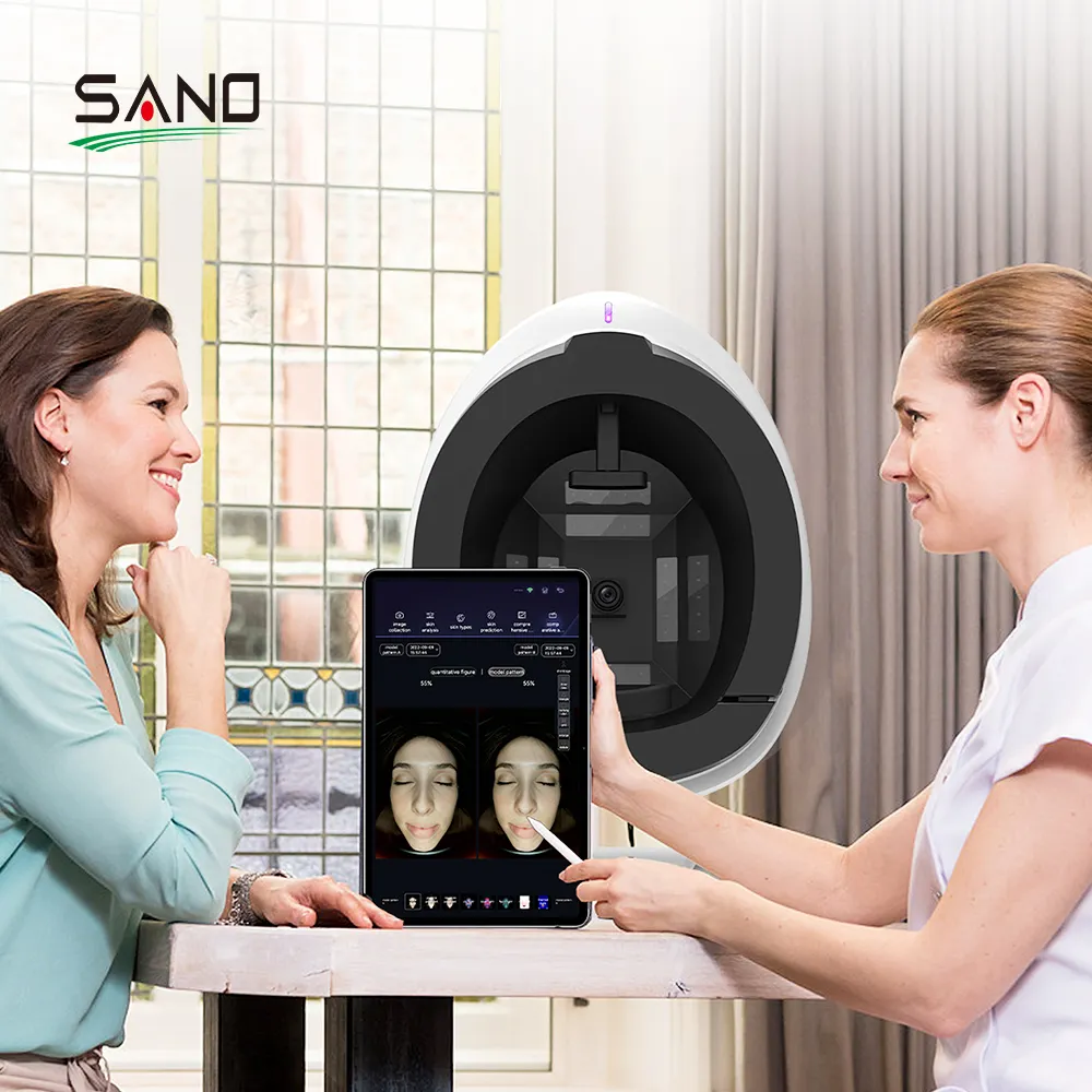 Macchina portatile per l'analisi della pelle della visia del viso dell'analizzatore della pelle del viso dello scanner dello specchio ad alta tecnologia