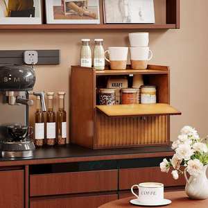 Boîte à pain rectangulaire en bambou rustique de qualité supérieure, conteneur de rangement pour comptoir de cuisine, double couche, écologique, imperméable - Product Image 6