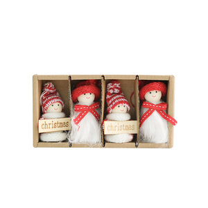 Pendentif <span class=keywords><strong>de</strong></span> Noël en peluche pour enfant, motif bonhomme <span class=keywords><strong>de</strong></span> neige ou Père Noël, idéal pour décorer le sapin <span class=keywords><strong>de</strong></span> Noël - Product Image 5