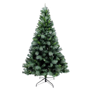 6FT Green PVC <b>Pine</b> Needles Mixed Christmas Tree Unlit-Easy Assembly Dense Branches Realistic Holiday Decor for Home Hotel - Product Image 1