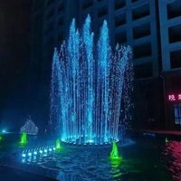 Sistema de fuente de baile comercial profesional RGB LED Light Show Uso en exteriores de acero inoxidable Proyecto llave en mano directo de fábrica