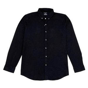 Camisa ecológica de Cuello clásico, camisa informal completa de algodón de lino 100% con un solo botón, camisa sólida de ropa de hombre de Vietnam - Product Image 2