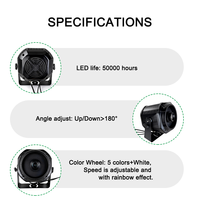 Projecteur LED 200W à effet vague d'eau, étanche, extérieur, DMX512 TOPGLWP200, éclairage de scène pour studio TV, scène, événement