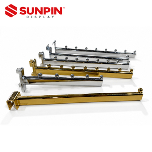 Ganci Espositori a Canale AA in Metallo Dorato per Pannelli Slatwall e Mensole da Supermercato - Product Image 5