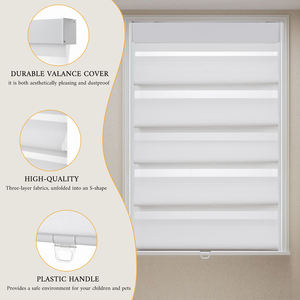 וילון גלילה אלחוטי חדש בעיצוב פרפר, וילון שקוף פרפר, וילונות יום ולילה לחלון פנימי, חדר שינה - Product Image 4