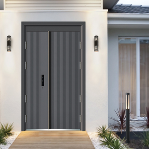 <span class=keywords><strong>2022</strong></span> mode luxe design ignifuge haute qualité sécurité porte d'entrée un et demi porte en acier pour <span class=keywords><strong>maison</strong></span> avec serrure intelligente - Product Image 3