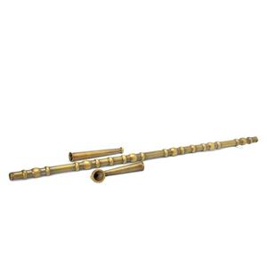 Pipa para fumar de latón largo tradicional Pipa de tabaco duradera desmontable - Product Image 5