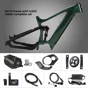 Cadre de vélo électrique M560 à transmission centrale, suspension intégrale en fibre de carbone, batterie lithium 48V, léger et robuste - Product Image 6