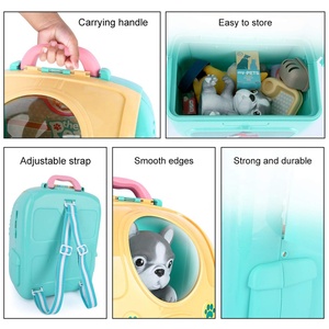 2 en 1 Sac à dos Jouet pour animaux <span class=keywords><strong>de</strong></span> compagnie Ensemble <span class=keywords><strong>de</strong></span> <span class=keywords><strong>jeu</strong></span> préscolaire Sac à dos pour chat Ensemble <span class=keywords><strong>de</strong></span> soins pour animaux <span class=keywords><strong>de</strong></span> compagnie Jouet pour animaux <span class=keywords><strong>de</strong></span> compagnie Vétérinaire <span class=keywords><strong>Jeu</strong></span> <span class=keywords><strong>de</strong></span> rôle pour enfants - Product Image 6