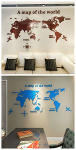 World <b>Map</b> Acrylic 3D Solid Crystal Bedroom Wall With Living Room Classroom Stickers Office Decoration Ideas - Product Image 6