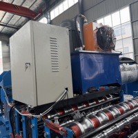 Machine de formage de rouleaux d'acier ondulé pour toiture métallique double couche avec moteur et boîte de vitesses, longue durée de vie