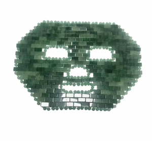 Mascarilla facial de aventurina verde natural para reducir la hinchazón y cuidado facial - Product Image 1