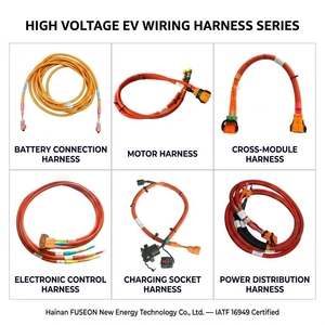 Aangepaste NEV HV IP67 batterijconnector kabelboom assemblage <span class=keywords><strong>2</strong></span>-pins kunststof behuizing koperen terminal 16-35mm² OEM fabriek - Product Image 2