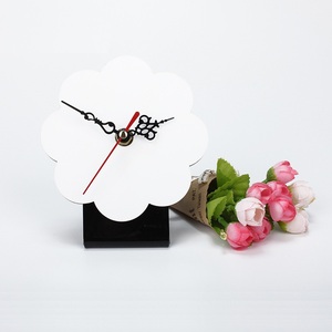 Tùy chỉnh thăng hoa MDF Khung ảnh đồng hồ bảng trang trí hoa hình dạng pin đồng hồ truyền nhiệt bằng gỗ đồng hồ thạch anh - Product Image 2