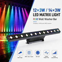 Barre de pixels LED RGBW 3-en-1 12/14x3W, contrôle DMX512, en alliage d'aluminium, 20000 lumens, effet de lavage mural pour scène