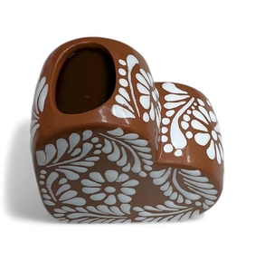 <span class=keywords><strong>Vaso</strong></span> per Fiori in Ceramica Art Deco <span class=keywords><strong>a</strong></span> Forma di <span class=keywords><strong>Cuore</strong></span> Marrone Personalizzato 4,5x4,5 Pollici Piccolo <span class=keywords><strong>Vaso</strong></span> da Tavolo per Soggiorno e Ufficio Arredamento Moderno - Product Image 3