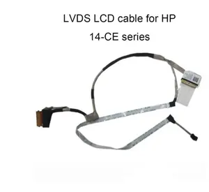 Cabo de computador lvds l26361 001, peças de laptops tpn q207 para 14 ce ce0027tx l19187 001 lvd