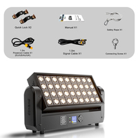 Projecteur de scène à tête mobile 200W 36 LED Strobe Light à faible entretien, éclairage de scène RGB DMX, contrôle d'éclairage de scène, lumières DJ