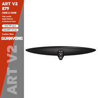 Aile avant hydrofoil Agile ART V2 879 en carbone pour les riders de wave-surf, contrôle de virage précis, taille compacte