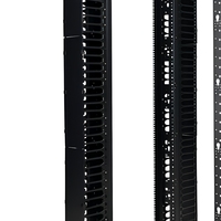 Rack de serveur en aluminium Starlink à 4 poteaux, cadre ouvert, 19 pouces, sur roulettes