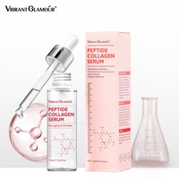 Sérum au Collagène VIBRANT GLAMOUR pour Soins de la Peau, Réduit les Rides du Front, Peptide de Collagène, Éclaircissant pour la Peau, Sérum Visage au Collagène