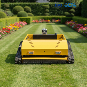 Tondeuse robot automatique 4 temps à essence 7,5/9 CV à refroidissement par air forcé, lame plate, haute précision pour jardins banlieusards américains - Product Image 1